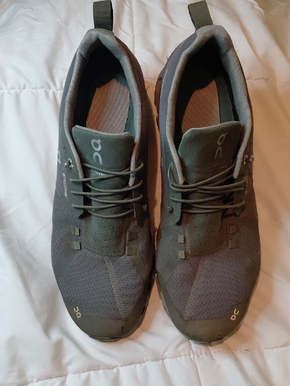 On Running Men's Olive Green Low-Top Sneakers